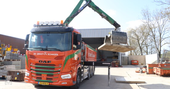 DAF XF 480 FAW in actie DAF XF 480 FAW in actie