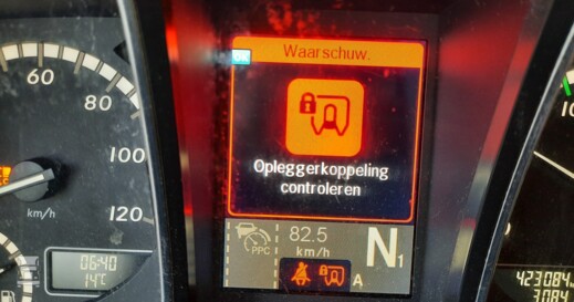 Schotelkoppeling waarschuwing